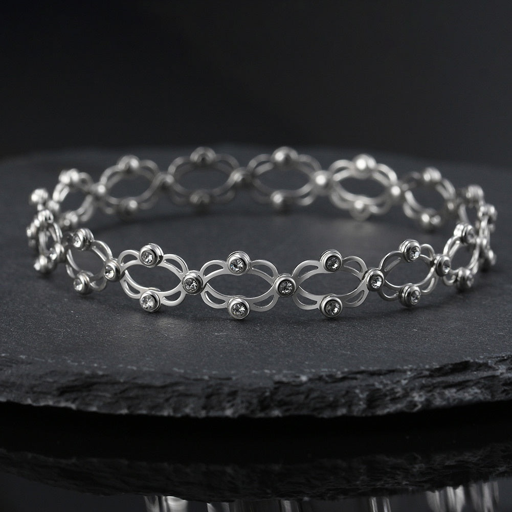 Pulsera de circonita galvanizada New Scale Jewelry