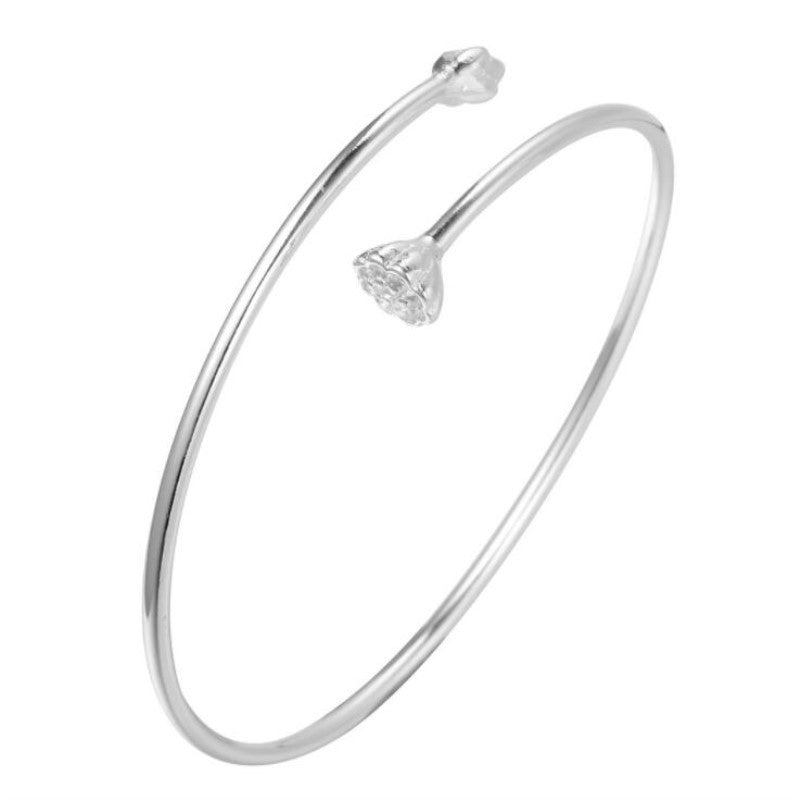 Brazalete Abierto Argent Pur Lotus Vaina de Loto