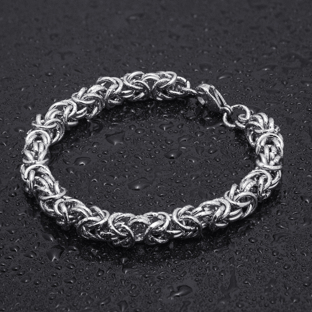 Ring Buckle Multi-ring Titanium Steel Bracelet