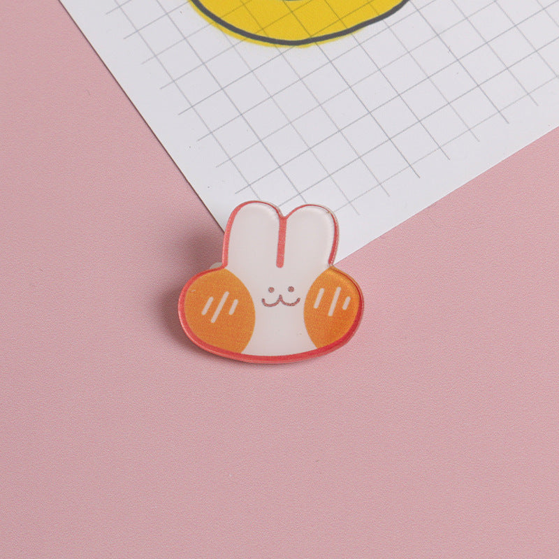 Japanese Creative Cartoon Acrylic Brooch Accessories