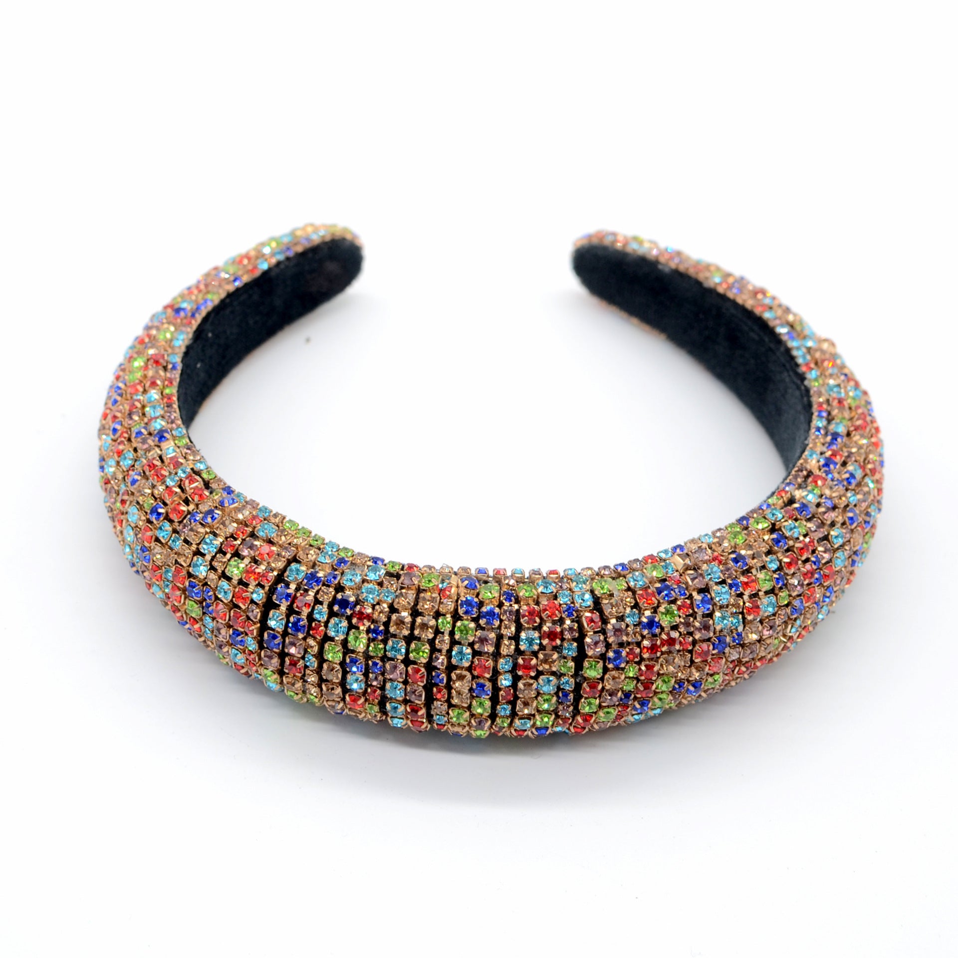 Rock-Stirnband Breites Strass-Haarband