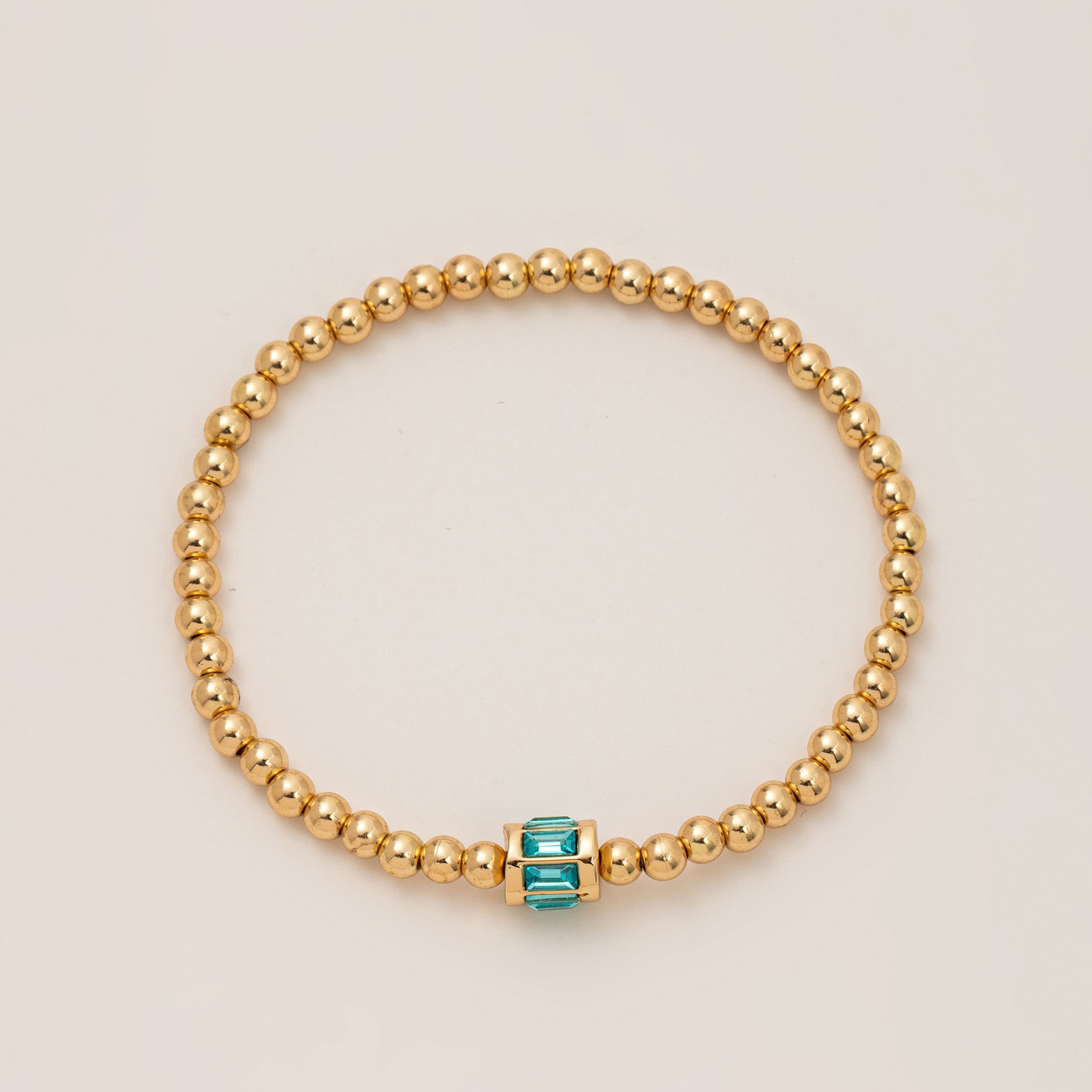 Women's Fashion Twelve Birthstone Beaded Bracelet