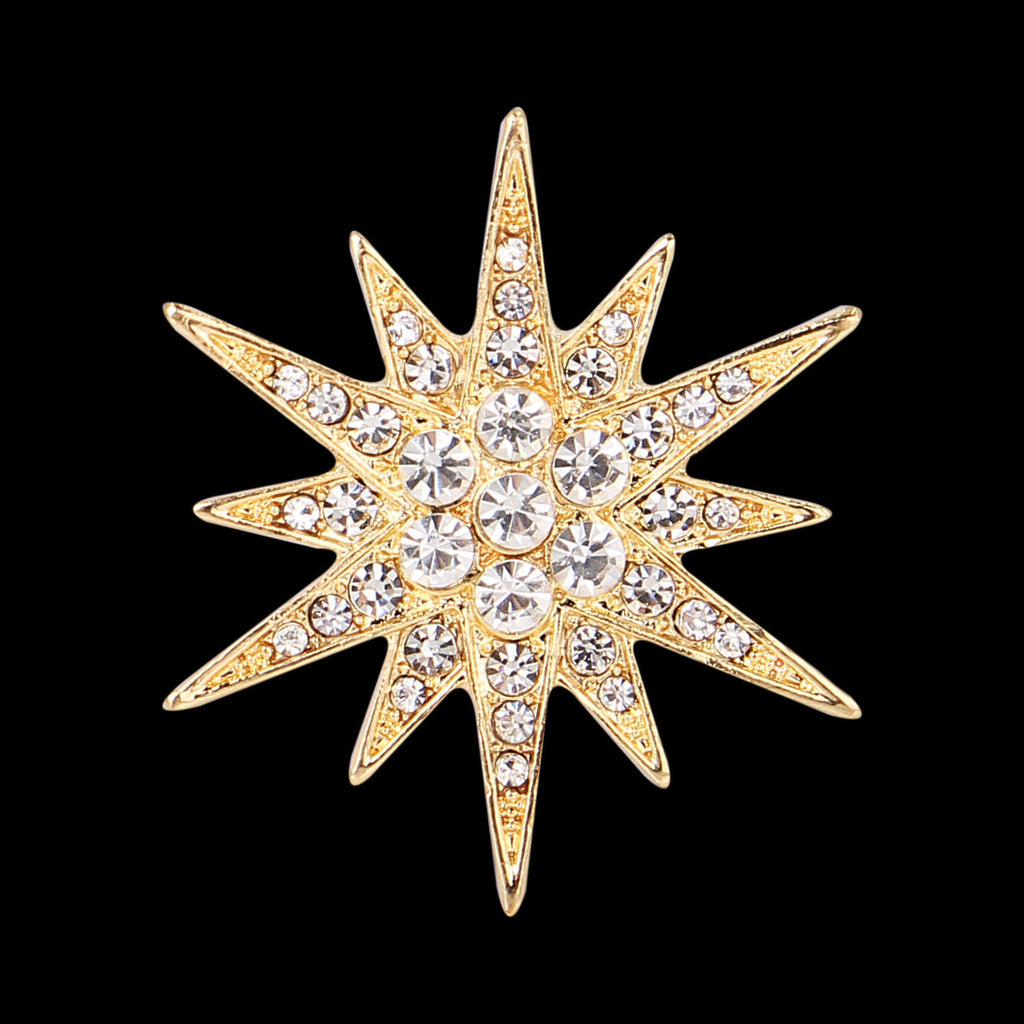 Diamond Fashion Cufflink Brooch Accessories