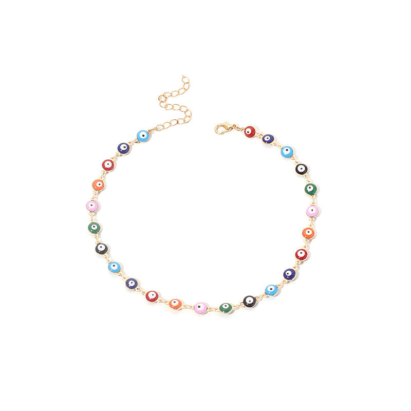 Böhmisches Buntes Vintage Dämonenaugen-Armband