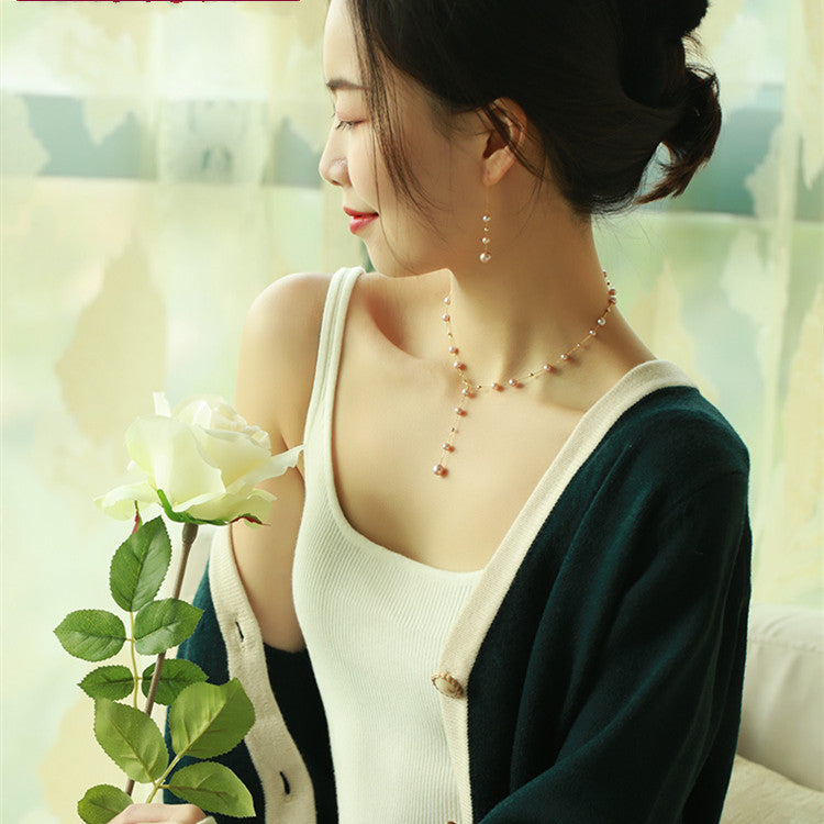 Frauen Gypsophila Süßwasserperlenkette