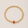 Women's Fashion Twelve Birthstone Beaded Bracelet