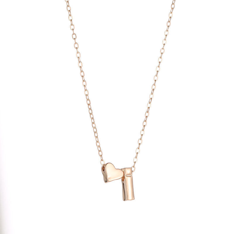 Fashion Exquisite Initial Gold And Silver Clavicle Chain