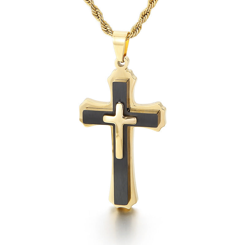 Europäische und amerikanische klassische kreative Kreuz-Halskette