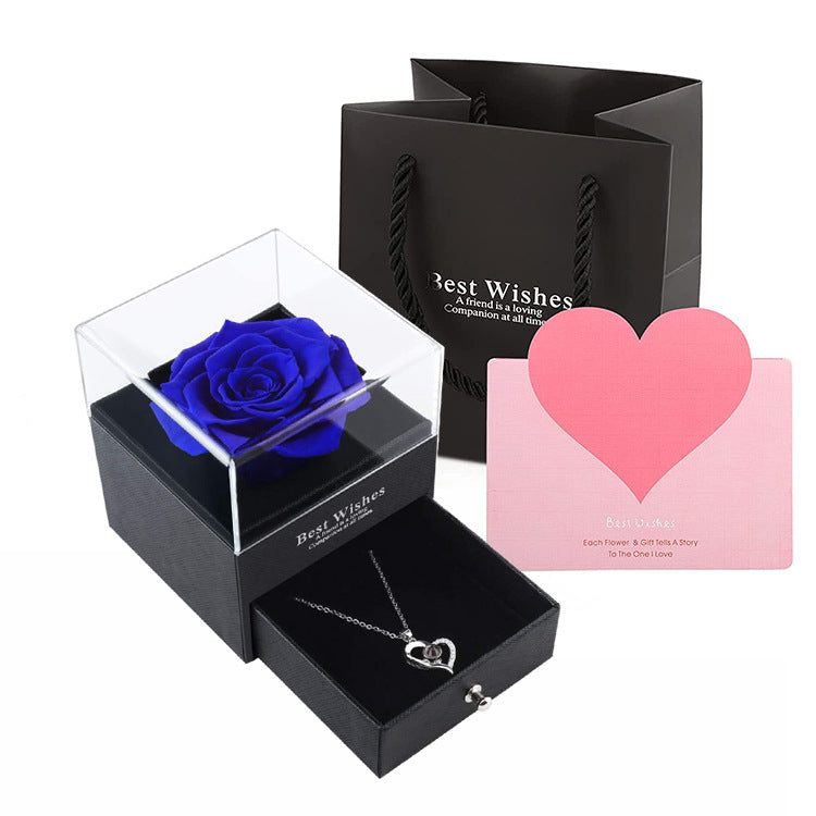Ewige Rose Schmuckschatulle Acryl Geschenkbox