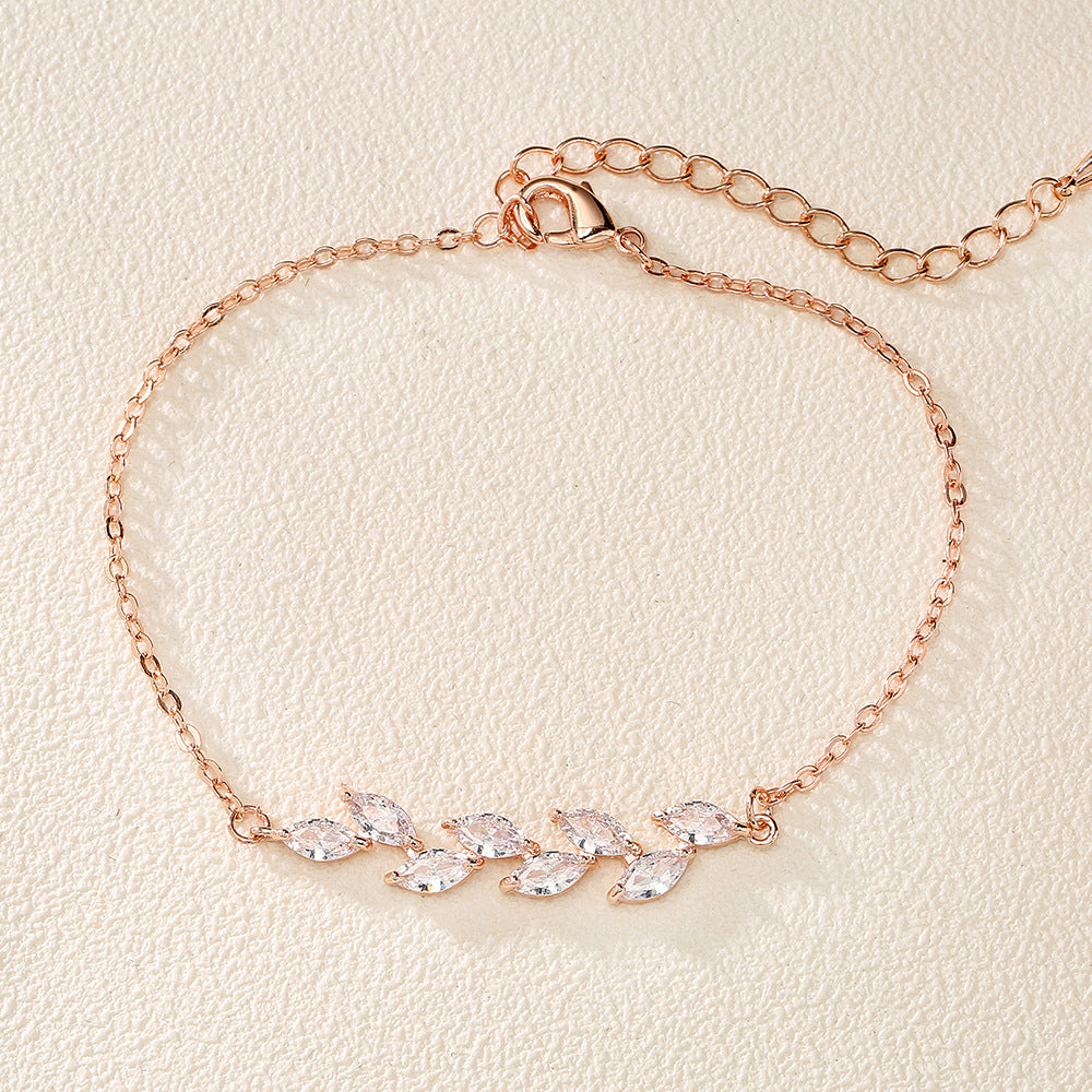 Willow Leaf Branch Bracelet Exquisite Temperament