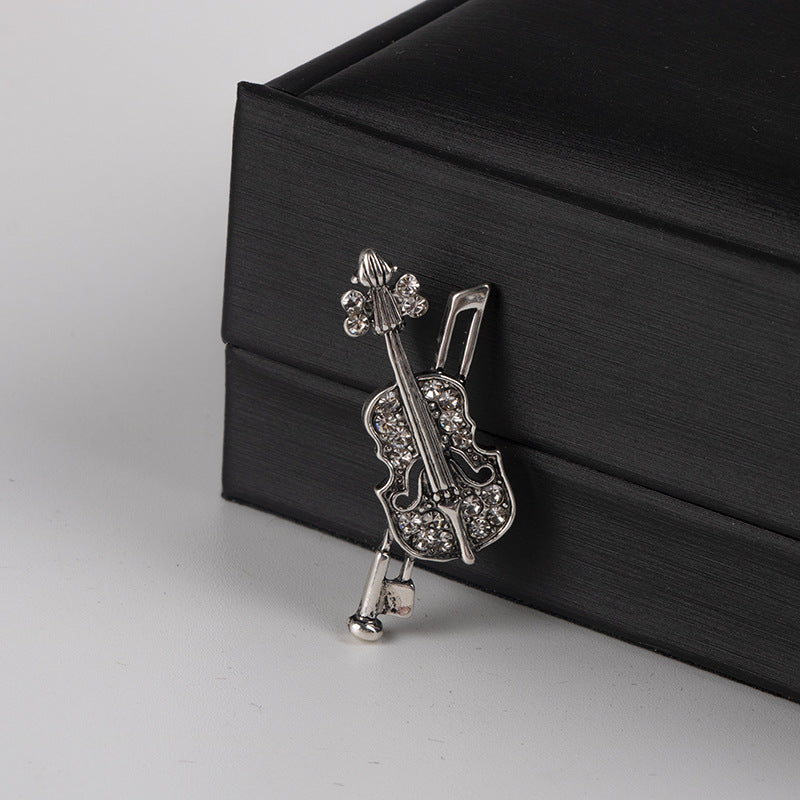 Brosche Violine Klassischer Musikstil