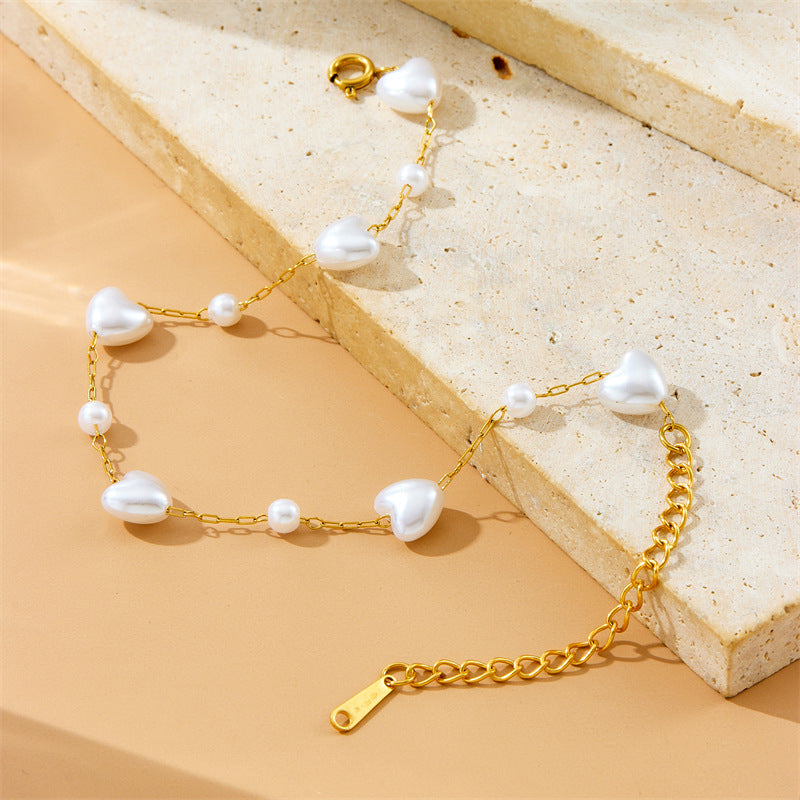 European And American Fashion Minimalist Irregular Pearl Bracelet