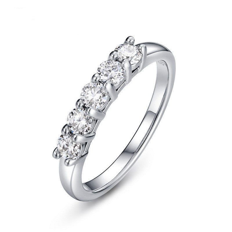 Anillo de moissanita para el Día de San Valentín de Tanabata