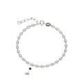 S925 Sterling Silver Simple Elegant Beanie Bracelet
