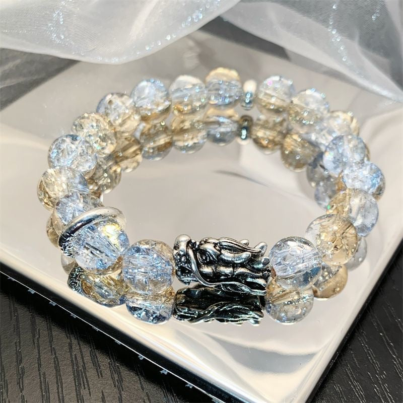 Pulsera con diseño de la suerte tradicional del Año del Dragón y cielo estrellado