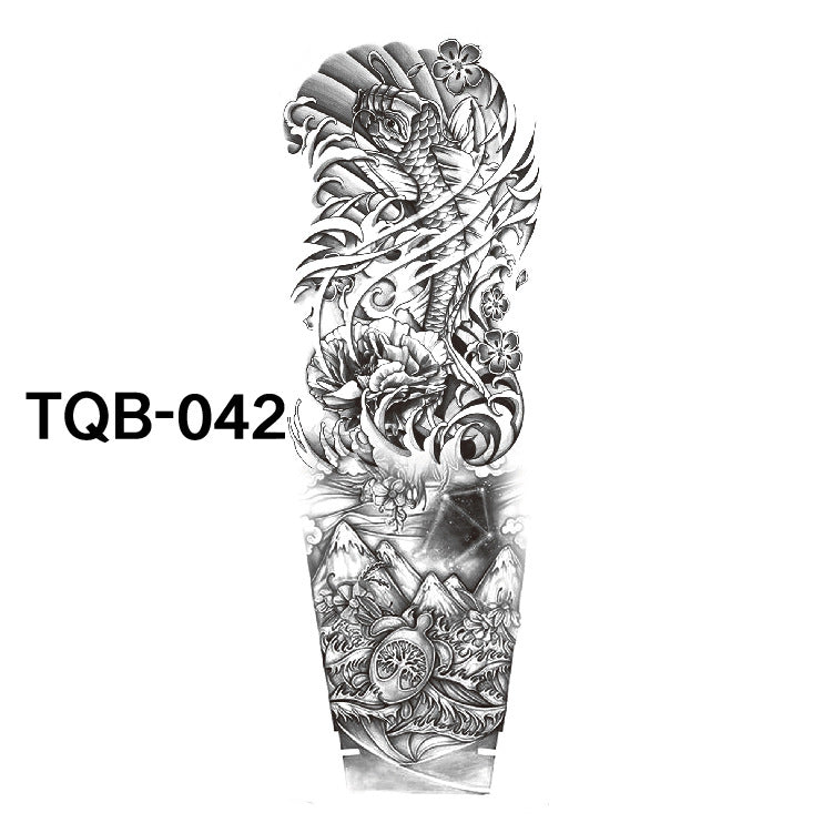 Pegatina de tatuaje impermeable de brazo completo