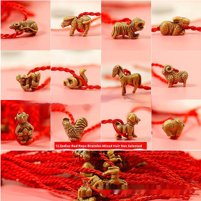 Rotes Seilarmband Kleiner Schmuck
