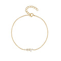 Pulsera hipoalergénica de plata de ley con incrustaciones de diamantes, diseño sencillo y elegante, para mujer