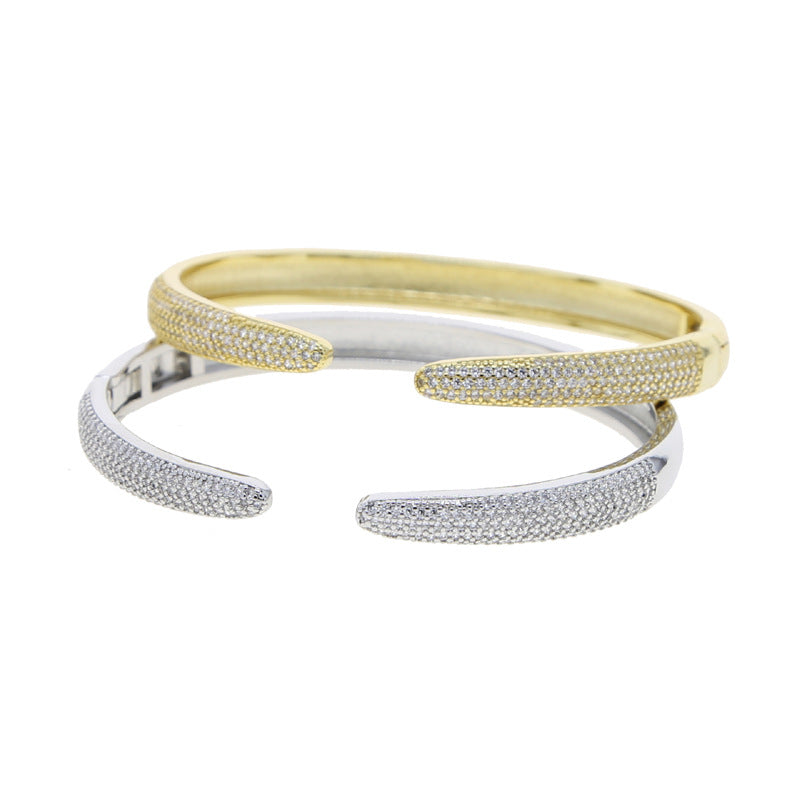 Eingelegter Zirkon im europäischen und amerikanischen Hip-Hop-Stil-Armband