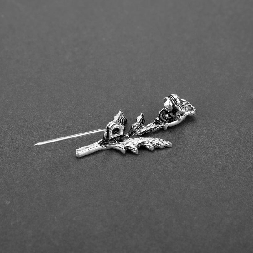 Broche de cardo escocés, pin de metal
