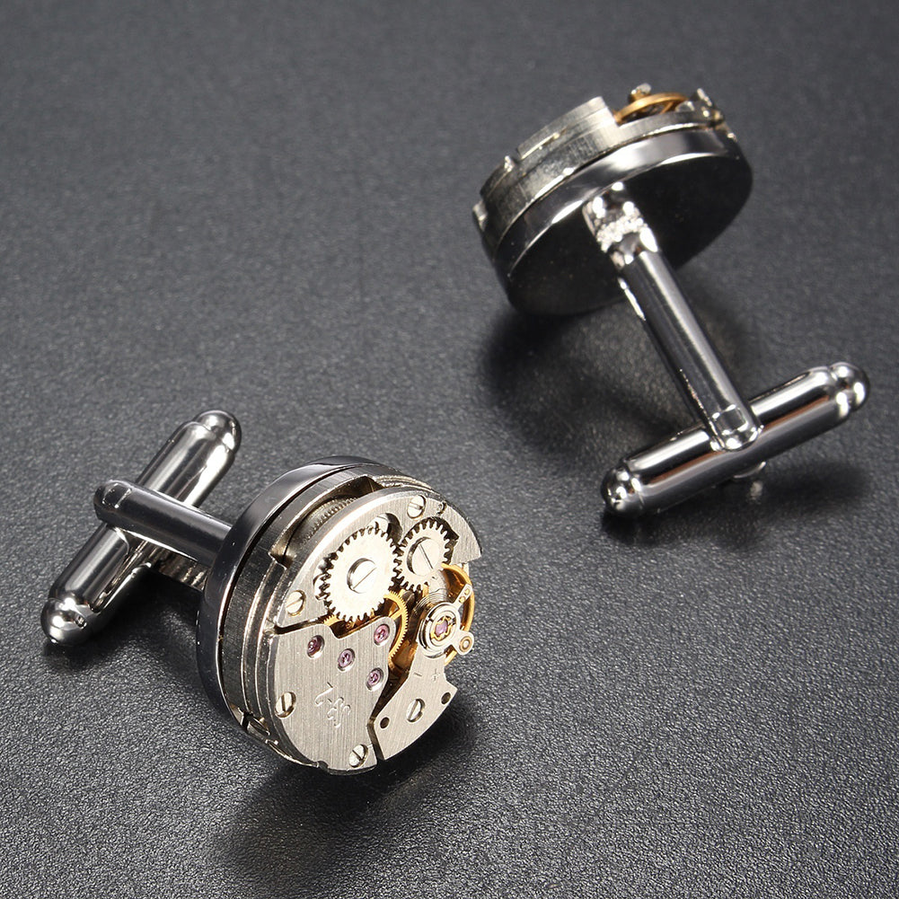 Mechanisches Uhrwerk Brandneu Herren Manschettenknöpfe