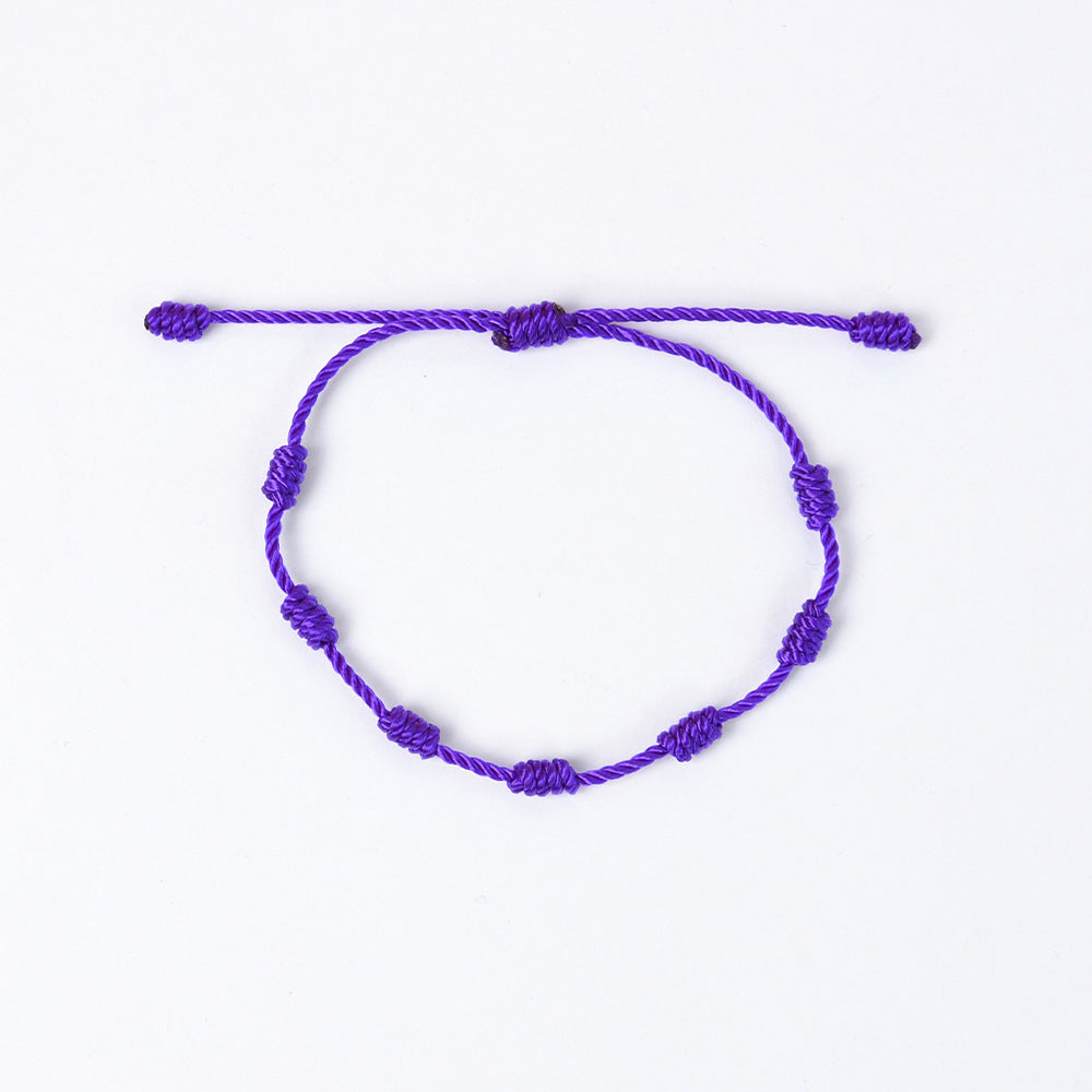 Seven Knot Woven Carrying Strap Peru Knot Handmade