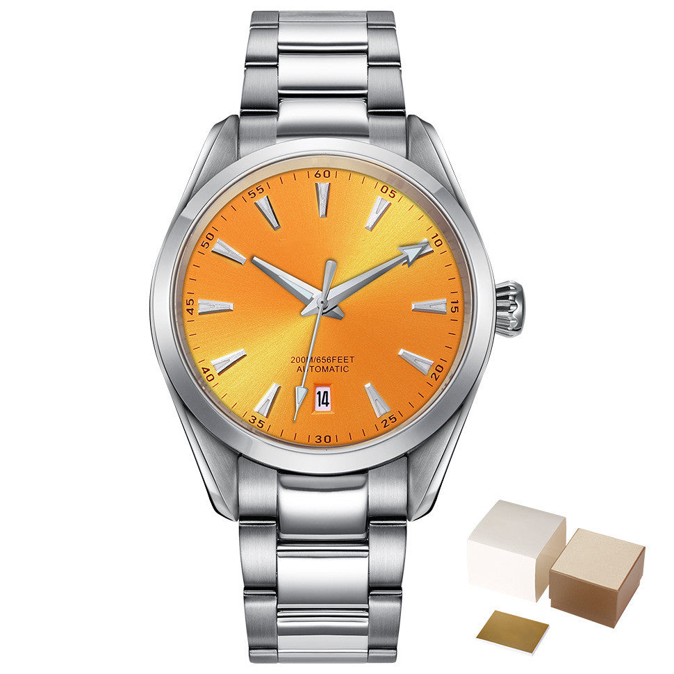 Reloj mecánico automático de acero inoxidable para hombre