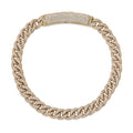 Collar de hombre de Hip Hop con cadena cubana, hebilla de joyería Big Box y circonitas completas