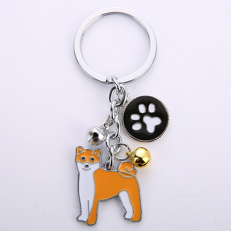 Llavero colgante creativo de metal para perro