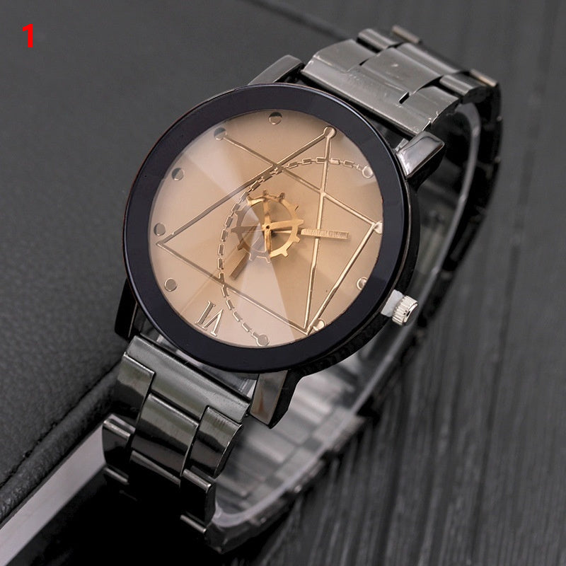 Fashion Gear Kompass Plattenspieler Stahl Uhr Herren Und Damen Paar Uhren
