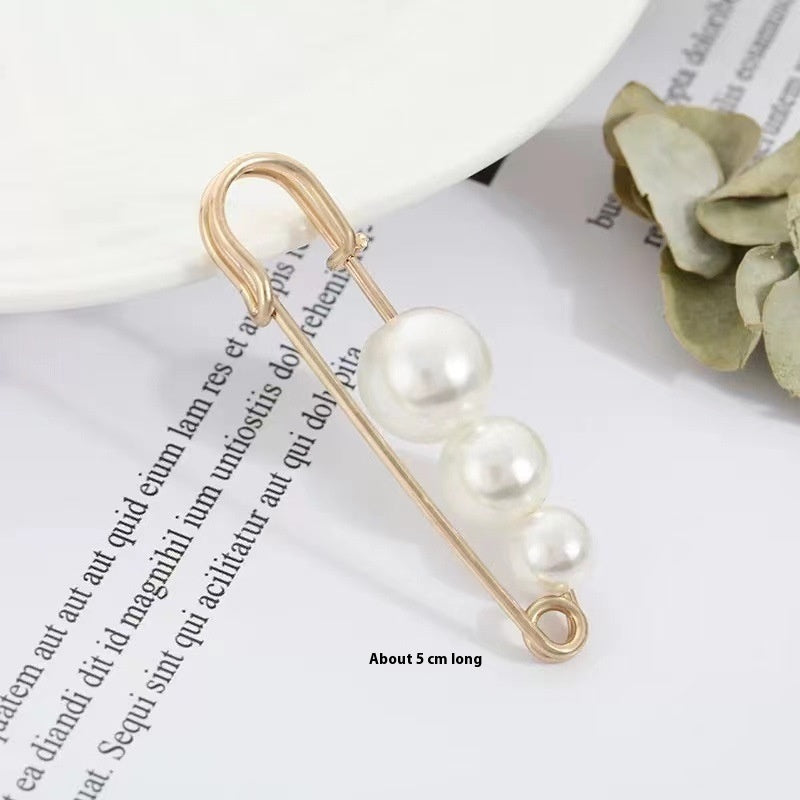 Fixed Waist Women's Pants Brooch Accessory