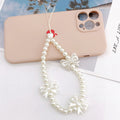 Mobile Phone Charm Classic Style Stringed Pearls Pendant