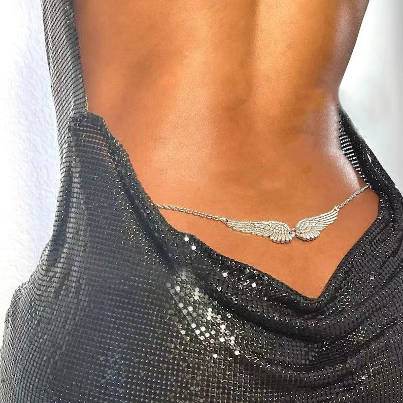 Sexy Doble Alas Ángel Cadena de Cintura Accesorios