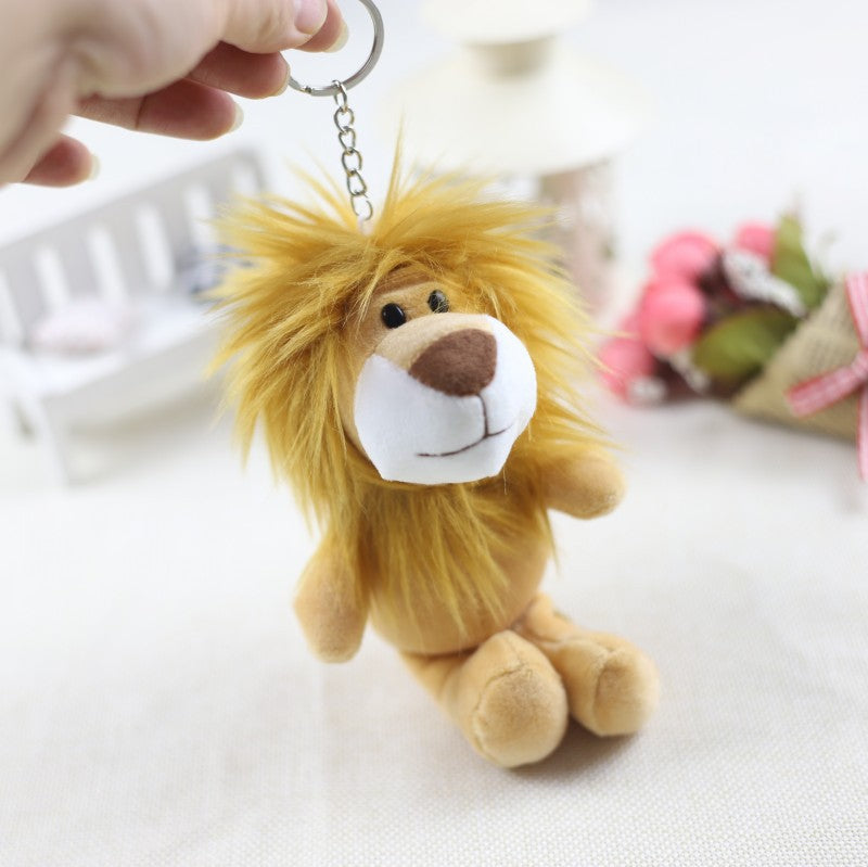 Lindo Colgante de Peluche de Animales Pequeños: León, Jirafa e Hipopótamo