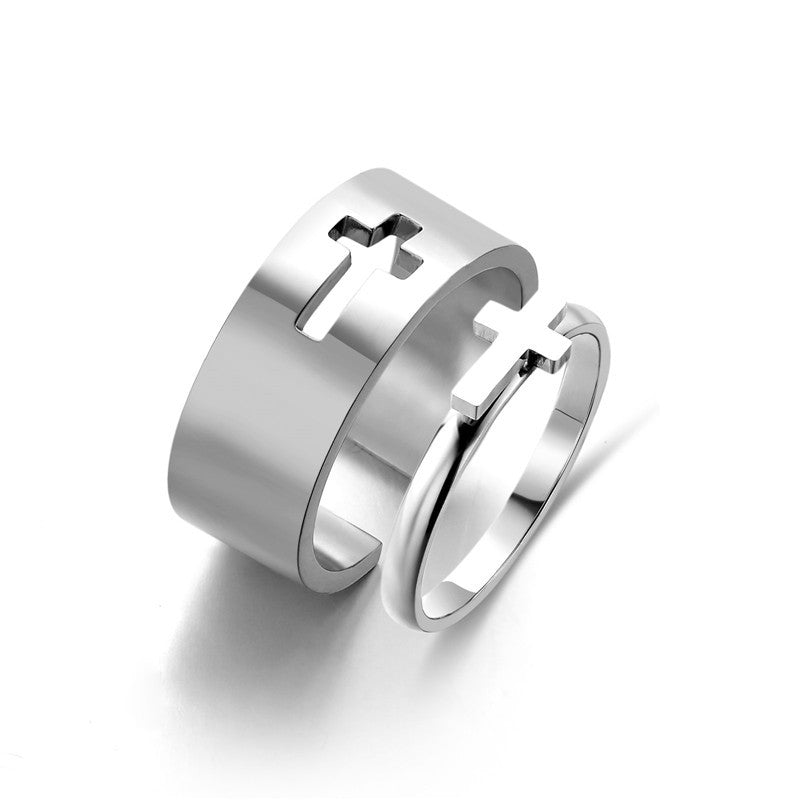 Anillo de Acero de Titanio Sencillo y Versátil