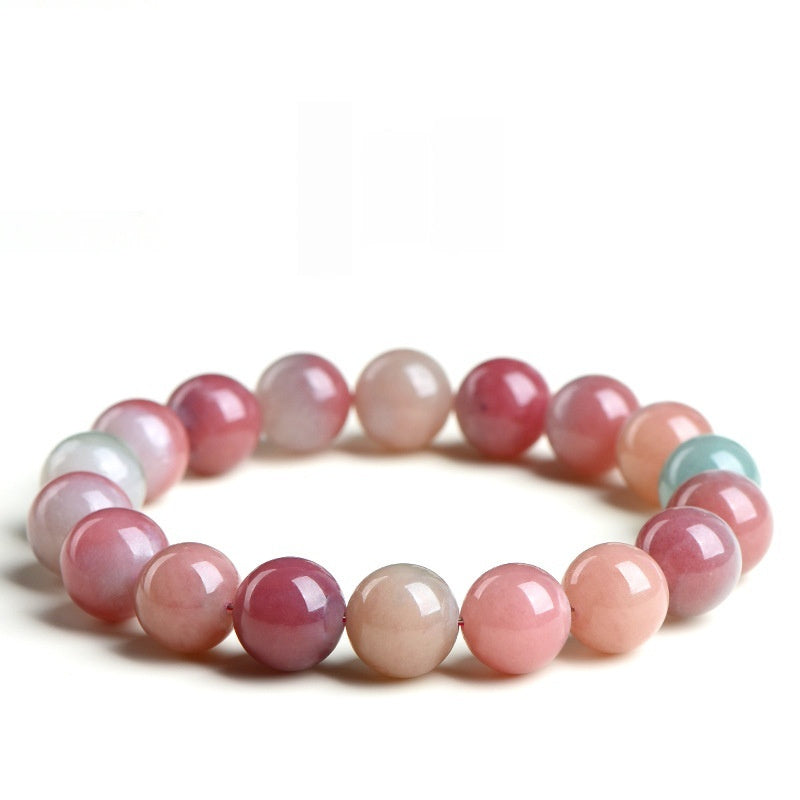 Crystal Natural Milkshake Tourmaline Jade Bracelet