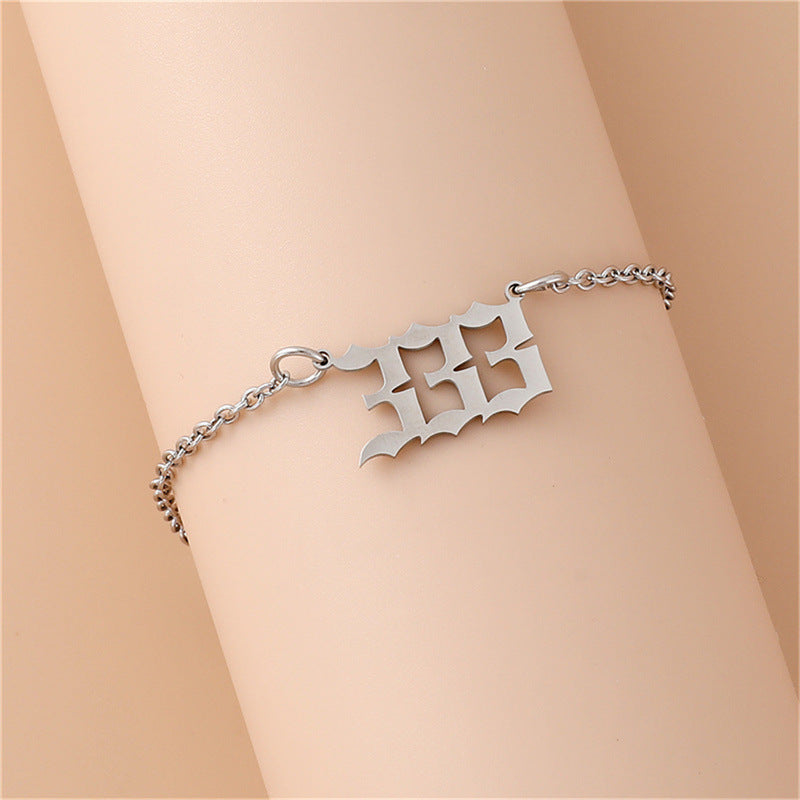 Kreatives Digitalarmband aus Edelstahl mit Engel für Frauen