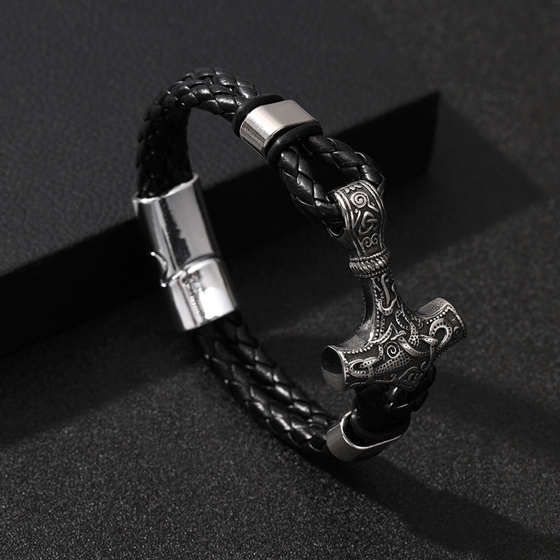 Pulsera con Hebilla Magnética de Aleación Geométrico