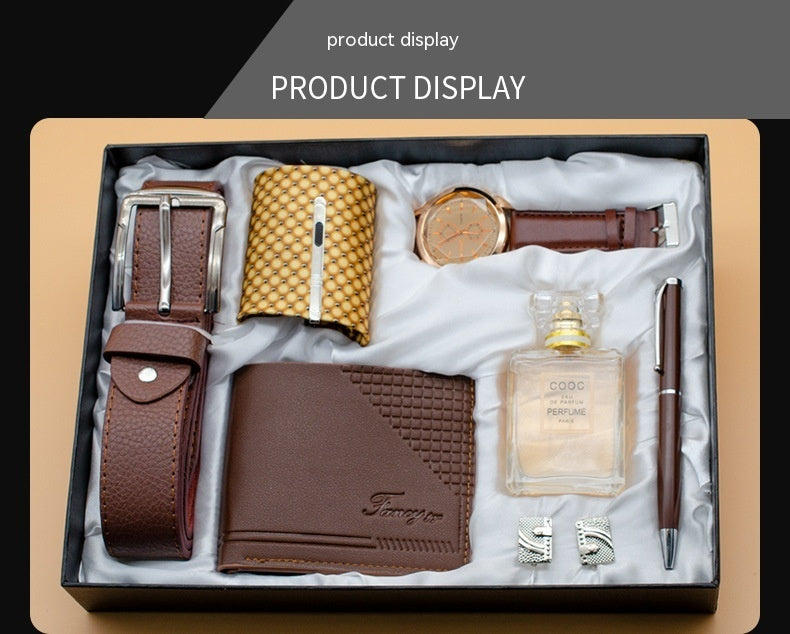 Herren-Acht-teiliges Set Geschenk Business Festival Praktisches Geschenk Anzug