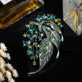 Colorful Hollow Leaf Brooch Sweater Atmospheric Accessories