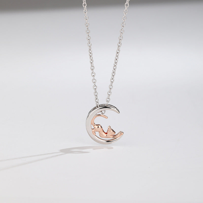 Women's Color Separation Electroplated S925 Sterling Silver Pendant