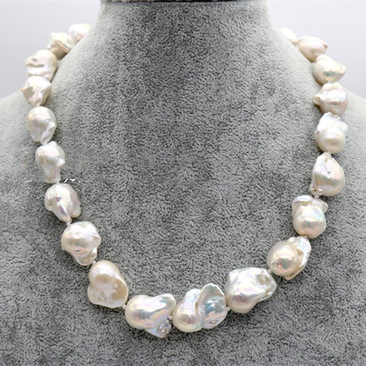 Collar Desnudo Collar de Perlas Barrocas Deslumbrante