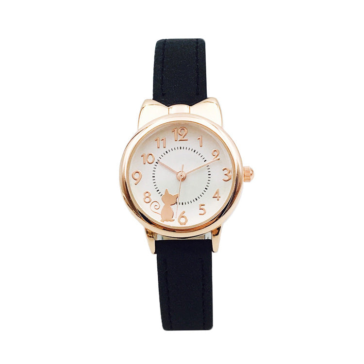 Reloj de pulsera para niñas, cuarzo, resistente al agua
