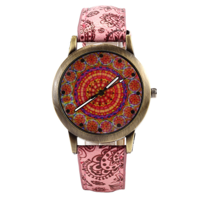 Reloj de cuarzo Caleidoscopio de moda creativa