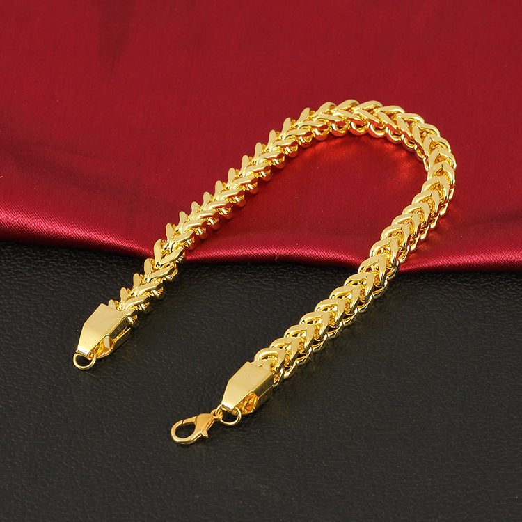 Geflochtenes Armband Edelstahl exquisites Titanschmuck