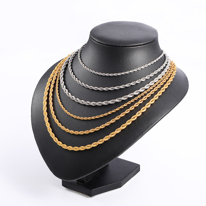 Seilkette gewebte Halskette Schmuck