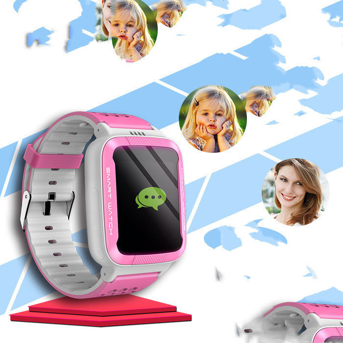Aikou Smartwatch für Kinder, wasserdicht, Ortungsfunktion, Sprach-Mikro-Chat, Fernüberwachung, Geschenk für Kinder