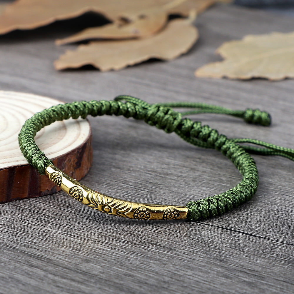 Kreatives Mode Armband mit rotem Seil für Frauen