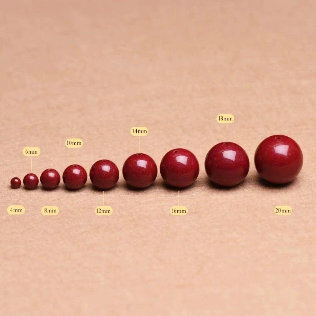 Raw Ore Cinnabar Loose Beads Diy Handmade Bracelet String Beads