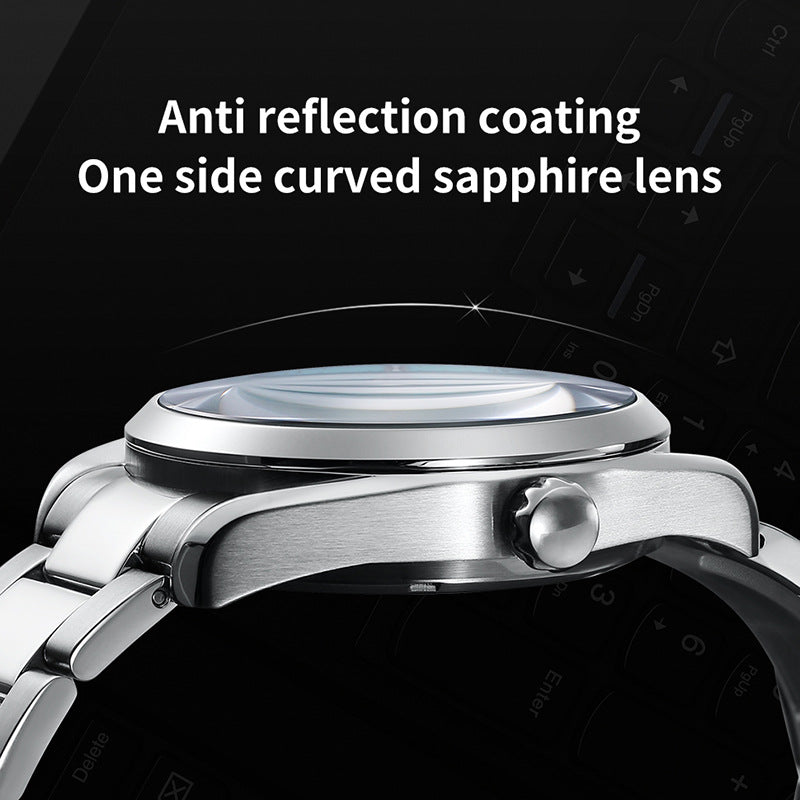 Reloj mecánico automático de acero inoxidable para hombre